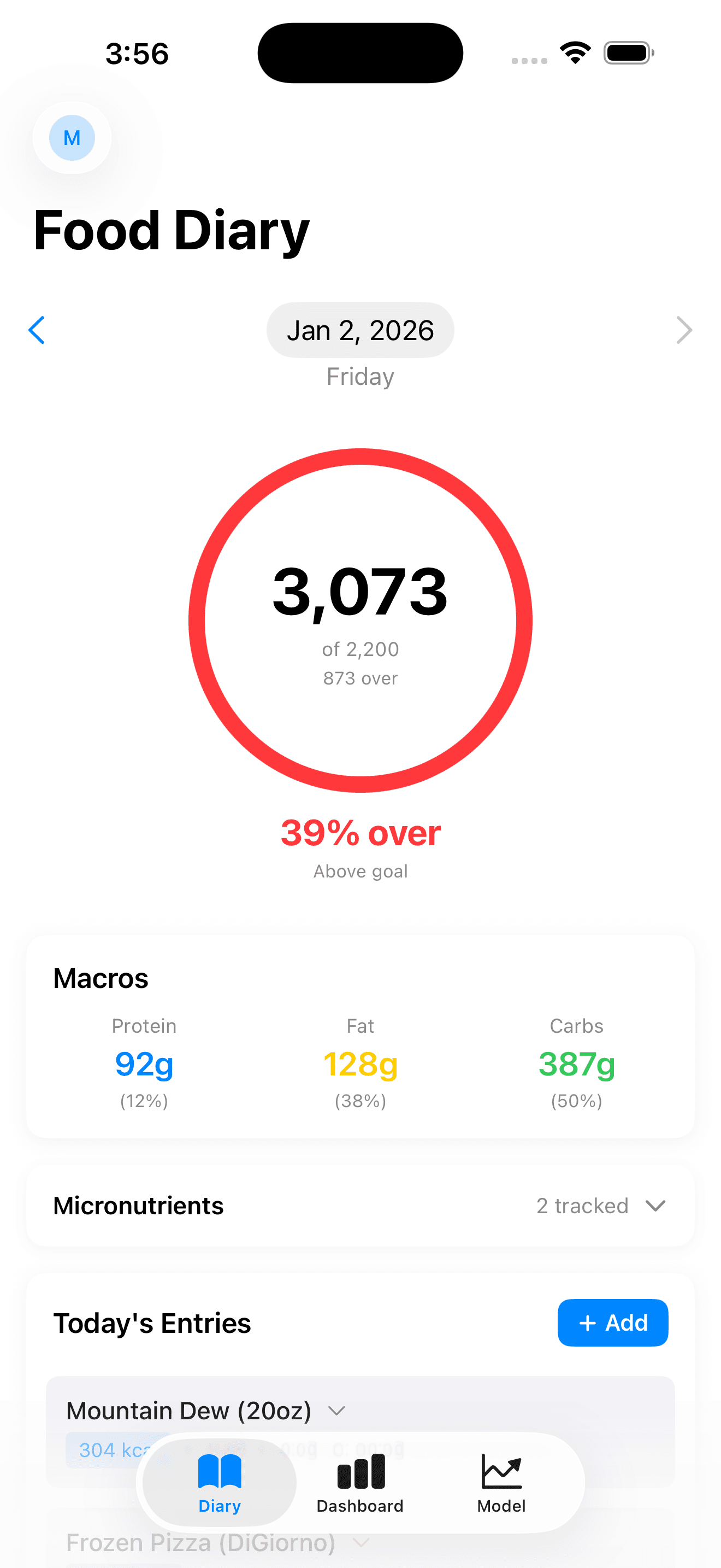 CalorieNerds screenshot 1