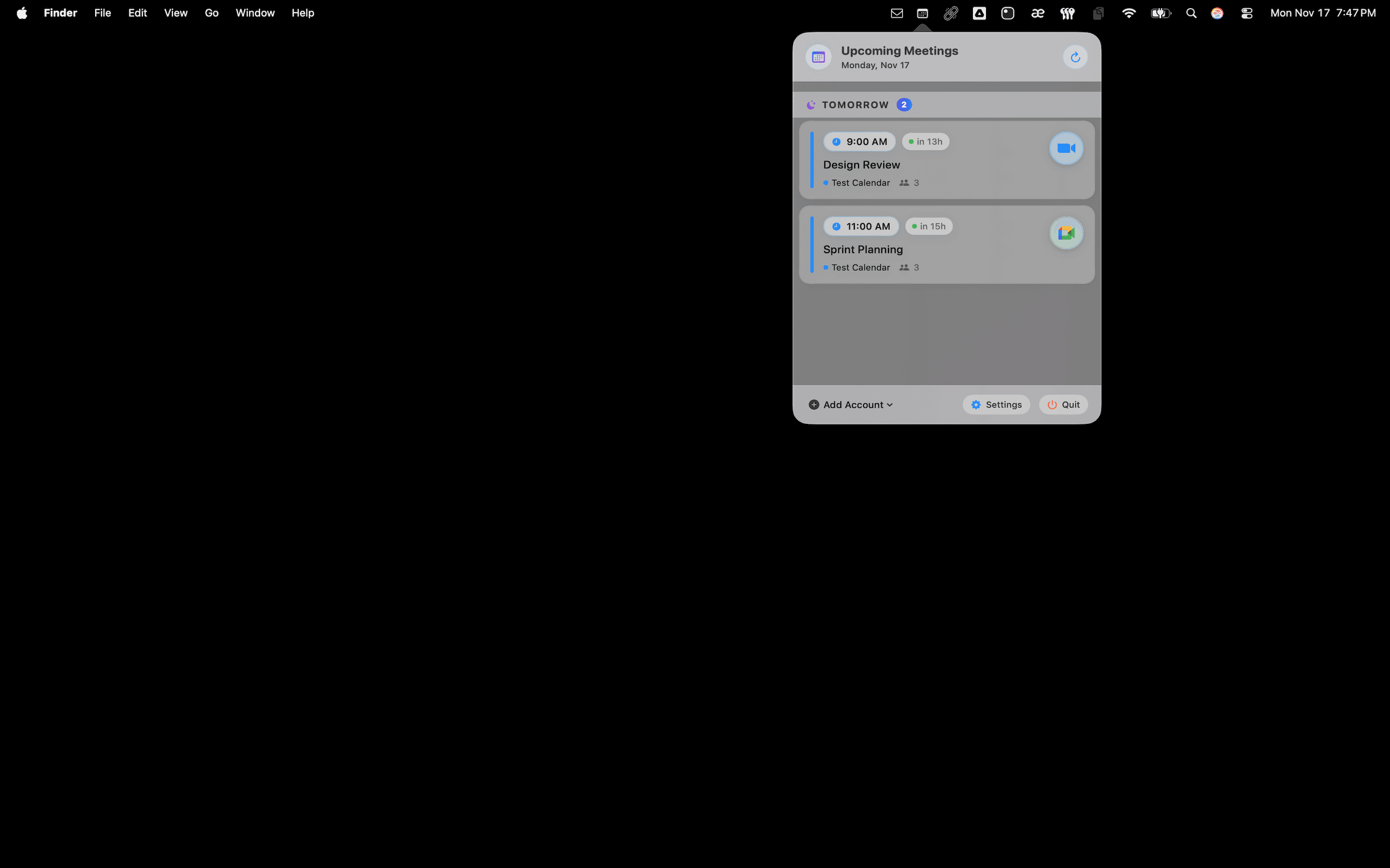 Meeting Notifier screenshot 1